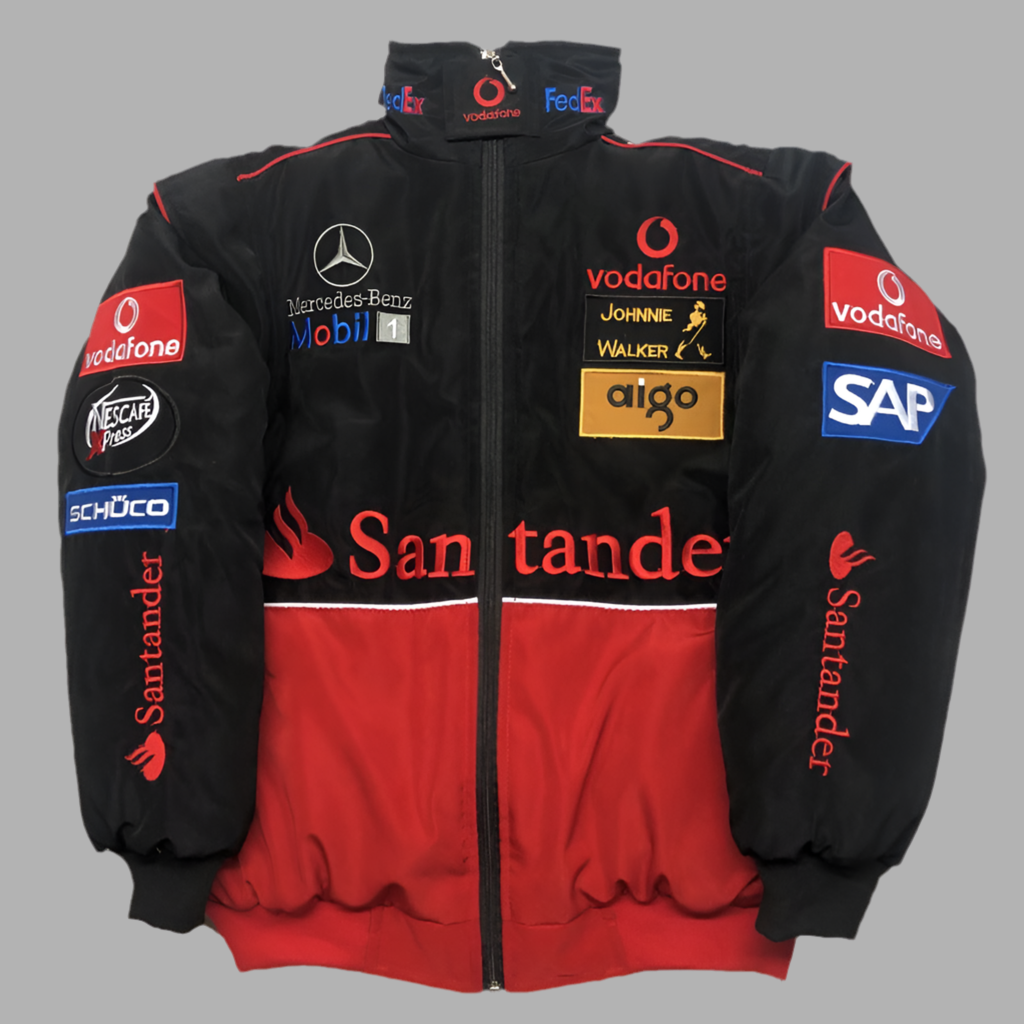 JAQUETA MERCEDES BLACK/RED