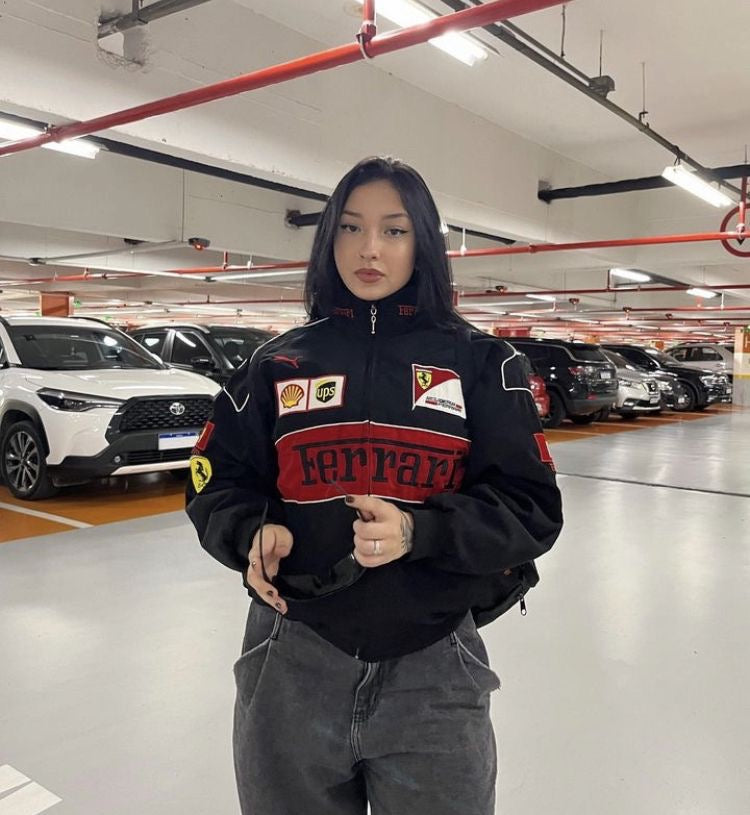 JAQUETA FERRARI F1 BLACK